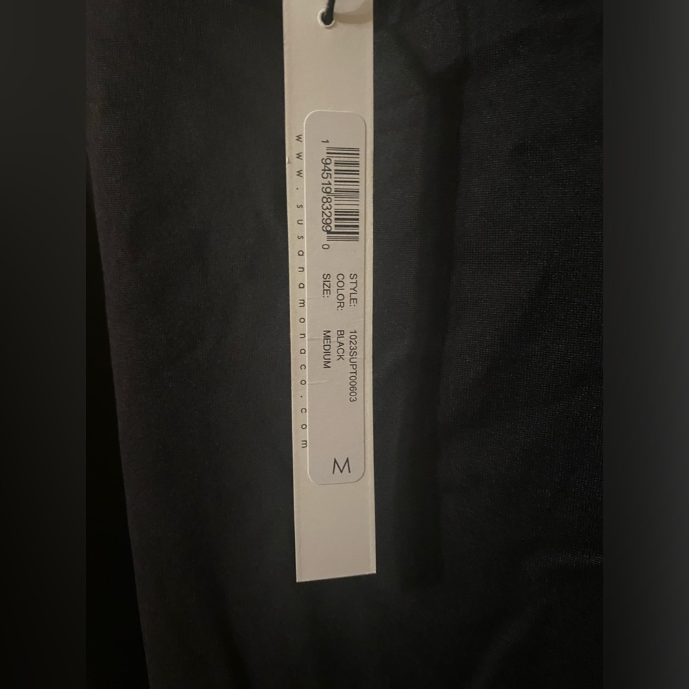 Susana Monaco Black M Top NWT - Picture 5 of 6